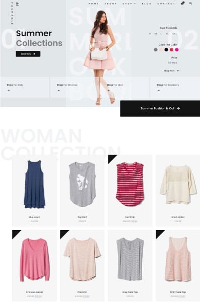 Ecommerce website